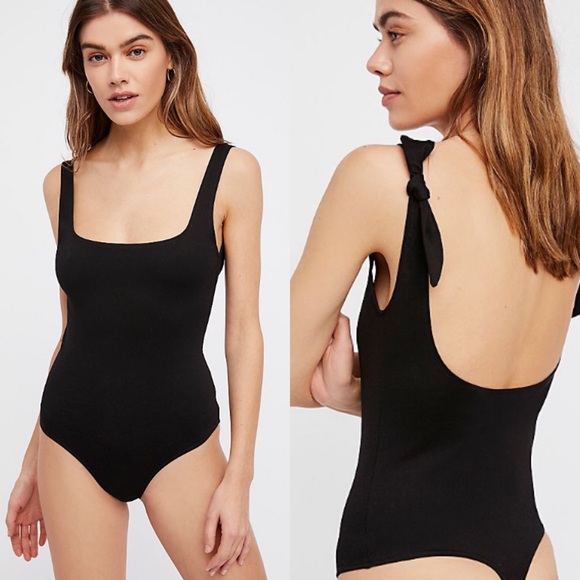 free people tie shoulder bodysuit